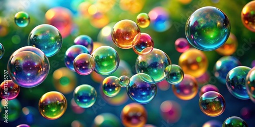 Colorful bubbles floating in the air, bubbles, colorful, floating,sphere, sphere, shiny, playful, joy, vibrant, light