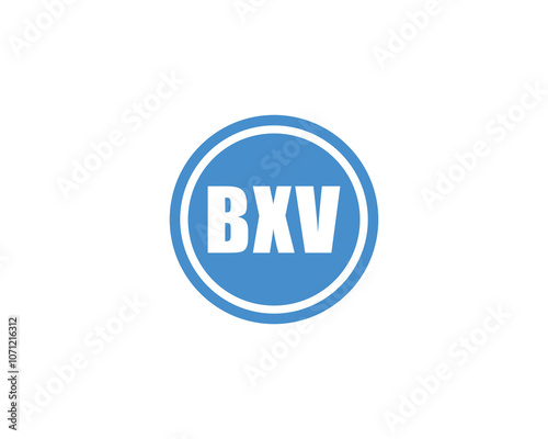 BXV Logo design vector template. BXV