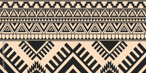 Ethnic geometric pattern, seamless pattern of the Navajo tribe. Native American ethnic. Seamless vector pattern ethnic, seamless Mexican rug, woven carpet. Folk embroidery, Bohemian, Aztec style.