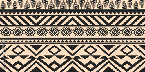 Ethnic geometric pattern, seamless pattern of the Navajo tribe. Native American ethnic. Seamless vector pattern ethnic, seamless Mexican rug, woven carpet. Folk embroidery, Bohemian, Aztec style.
