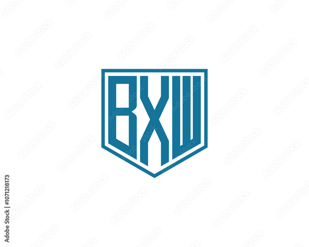 BXW logo design vector template. BXW BXW logo design vector template. BXW