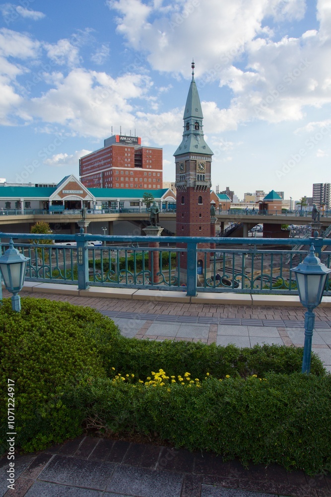 Fototapeta premium 倉敷駅前の風景 岡山観光 インバウンド
