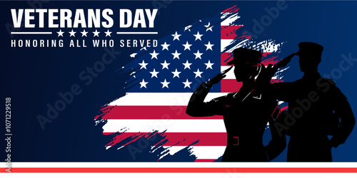 Happy National Hire A Veteran Day Background Vector Illustration