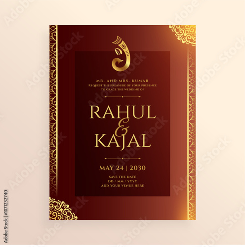 indian marriage card poster design save the date for announcement