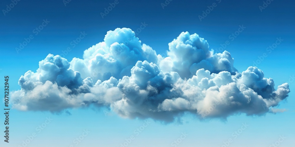 Fototapeta premium Abstract render of clouds and cumulus clip art isolated on background, render, abstract, clouds, cumulus, clip art, isolated