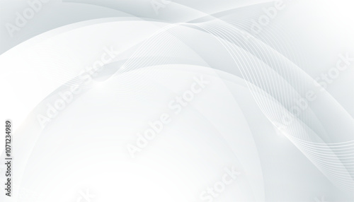 eye catching smooth curvy line white background design