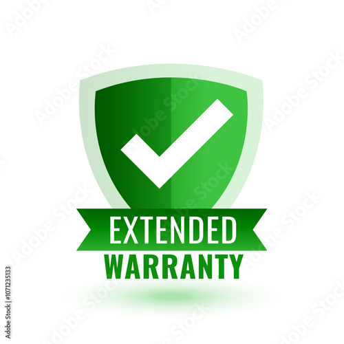 extended warranty lifetime assurance label with shield sign