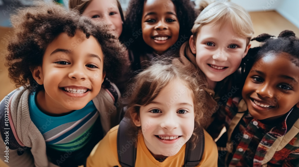 portrait of a group of children portrait of a group of children