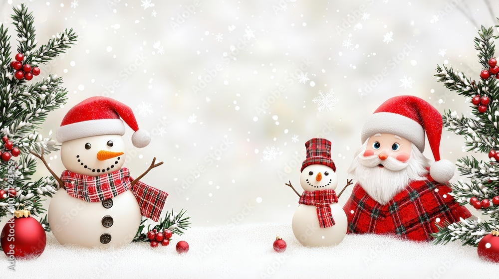 Snowman with Santa Snowman with Santa