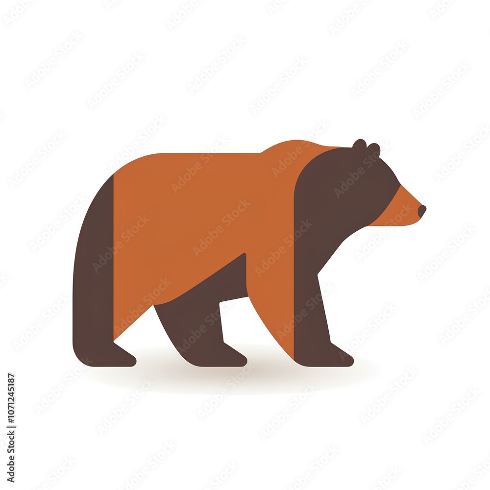 Fototapeta premium brown bear icon