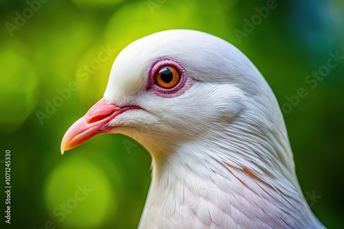 Uzbek Gulbadam White Dove Head - Documentary Photography AI Art