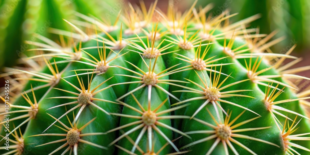 Close up of spiky green cactus with sharp needles , desert, plant, prickly, succulent, thorns, spikes, arid, nature, close-up Close up of spiky green cactus with sharp needles , desert, plant, prickly, succulent, thorns, spikes, arid, nature, close-up