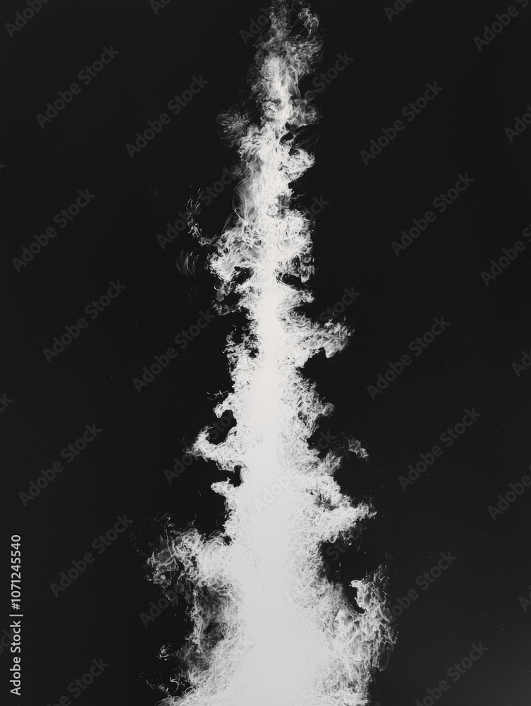 Obraz premium White Ink on Black