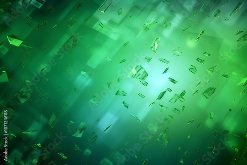 green background