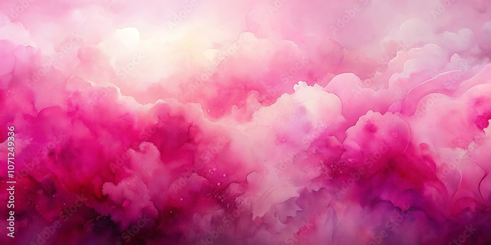 Fototapeta premium A symphony of pink hues, blending into a dreamy and ethereal abstract landscape.