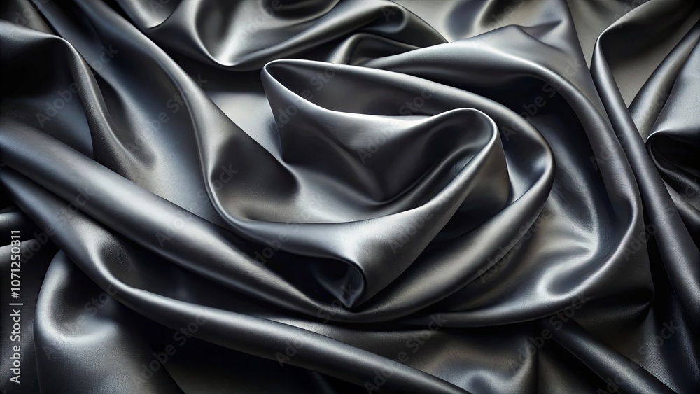 Fototapeta premium Abstract Drapery of Smooth, Silky Fabric with Soft, Gentle Curves and Shadows