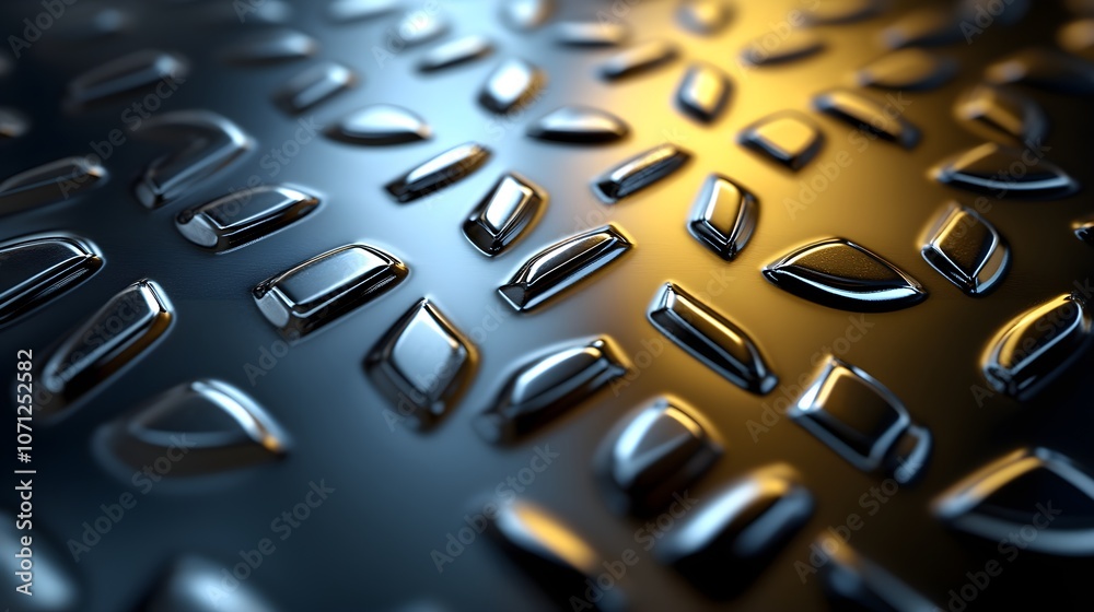 Luxurious metallic background blending silver and gold hues, diamond plate texture and 3D chrome vector shapes, high-gloss reflective sheen Luxurious metallic background blending silver and gold hues, diamond plate texture and 3D chrome vector shapes, high-gloss reflective sheen