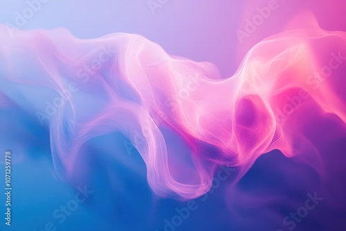 Soft Neon Gradient Waves in Colorful Blend