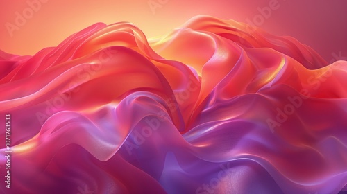 Colorful Abstract Wavy Fabric Background, Perfect for Artistic and Modern Designs