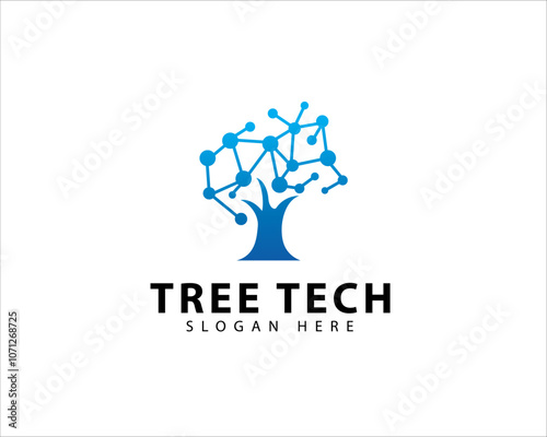 digital tree logo tech tree logo creative tree logo