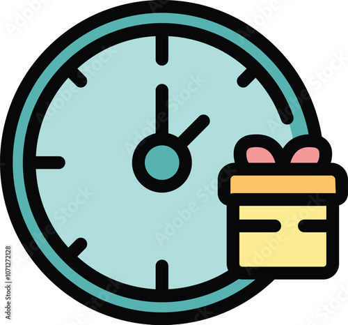 Clock is ticking down the seconds until a present can be unwrapped