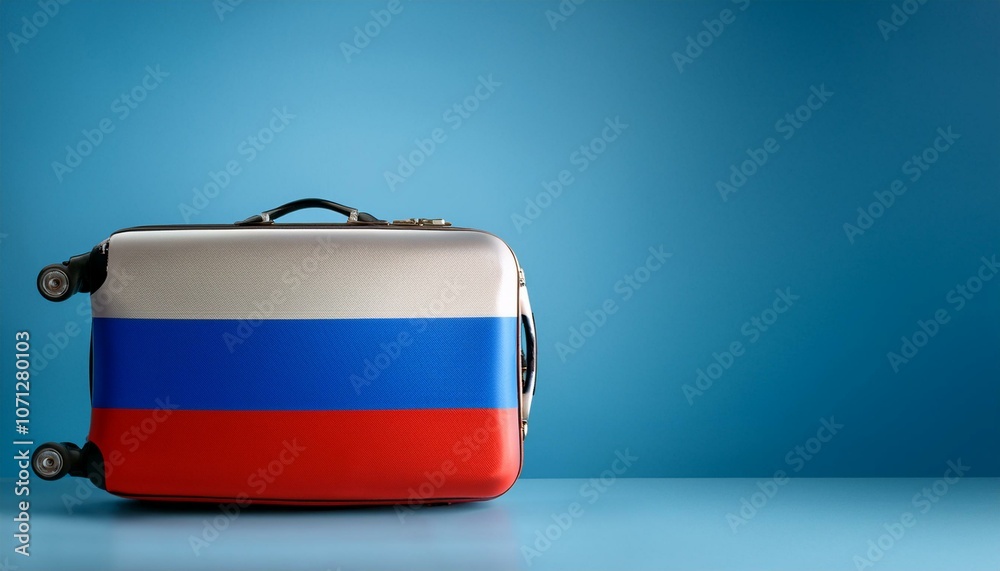 ロシアの国旗のスーツケース。(Russian Federatio flag on a stylish suitcase and copy space.)
ロシアの国旗のスーツケース。(Russian Federatio flag on a stylish suitcase and copy space.)