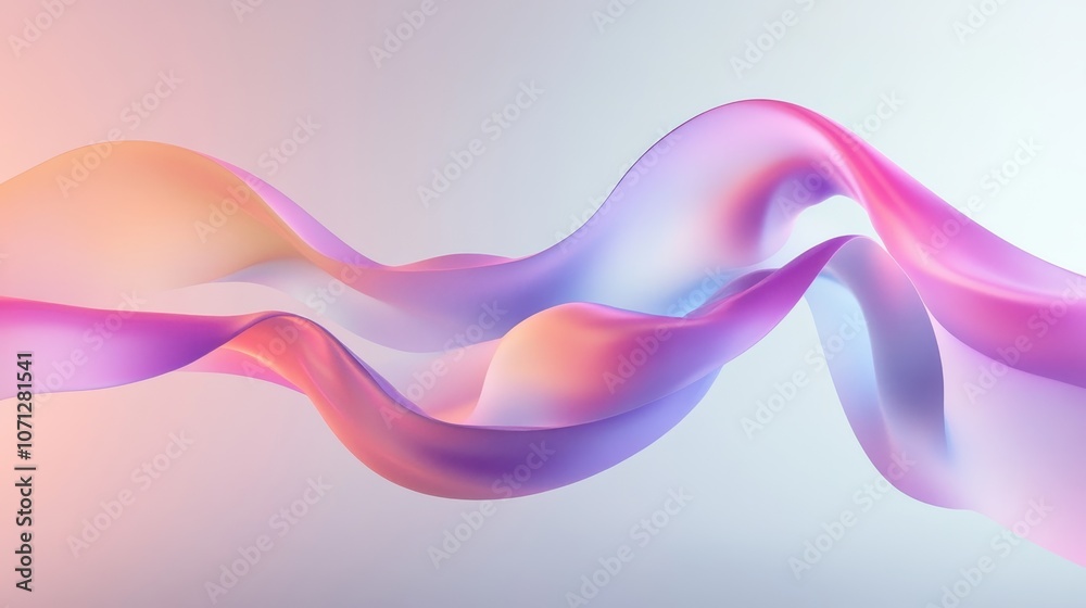 Abstract Wavy Gradient in Pink, Purple, and Blue Hues Abstract Wavy Gradient in Pink, Purple, and Blue Hues