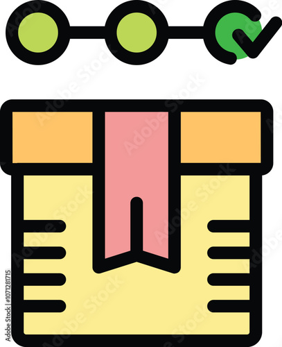 Order tracking is shown with a package and progress bar moving to a completed state