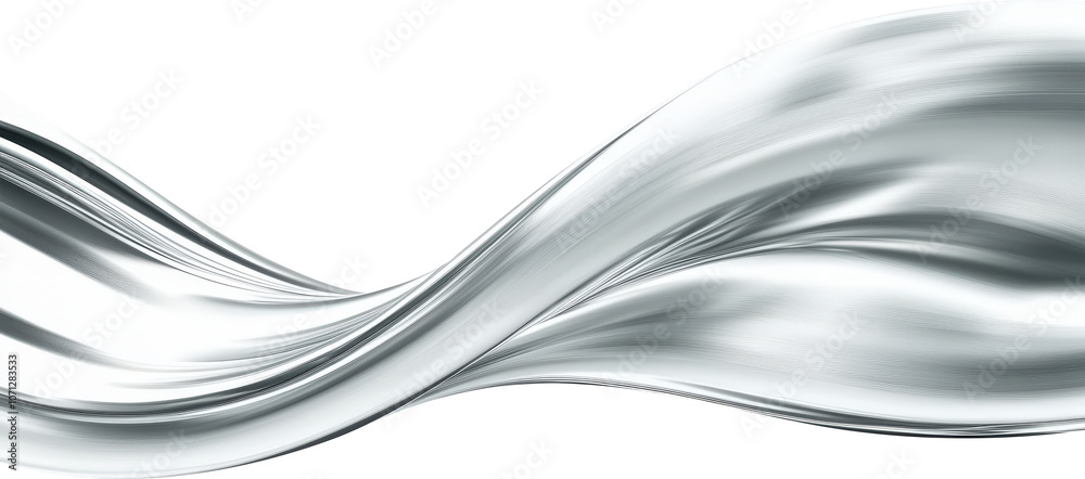 Obraz premium Abstract silver wave