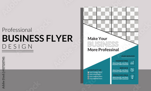 a bundle of 1 template of a4 flyer template,modern template and modern design,perfect for crative professional business. photo