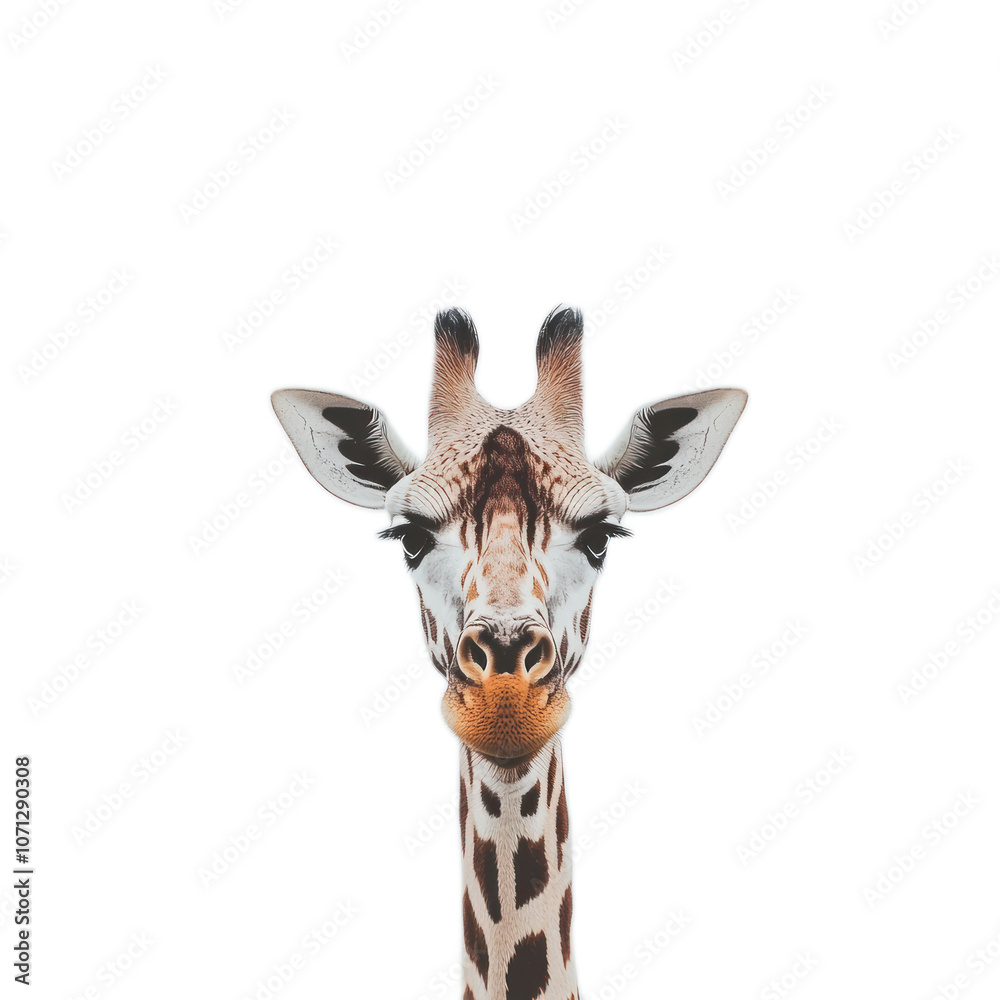 Obraz premium Giraffe Portrait with Unique Expression
