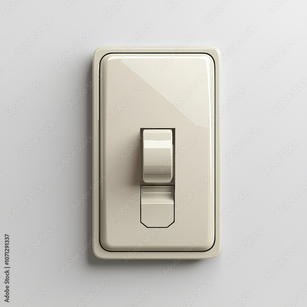 Light switch design in a minimalist style, isolated on white background. Light switch design in a minimalist style, isolated on white background.