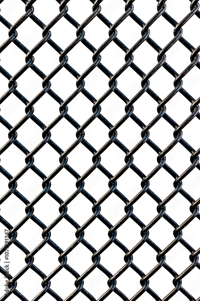 Naklejka premium Chain link fence detail