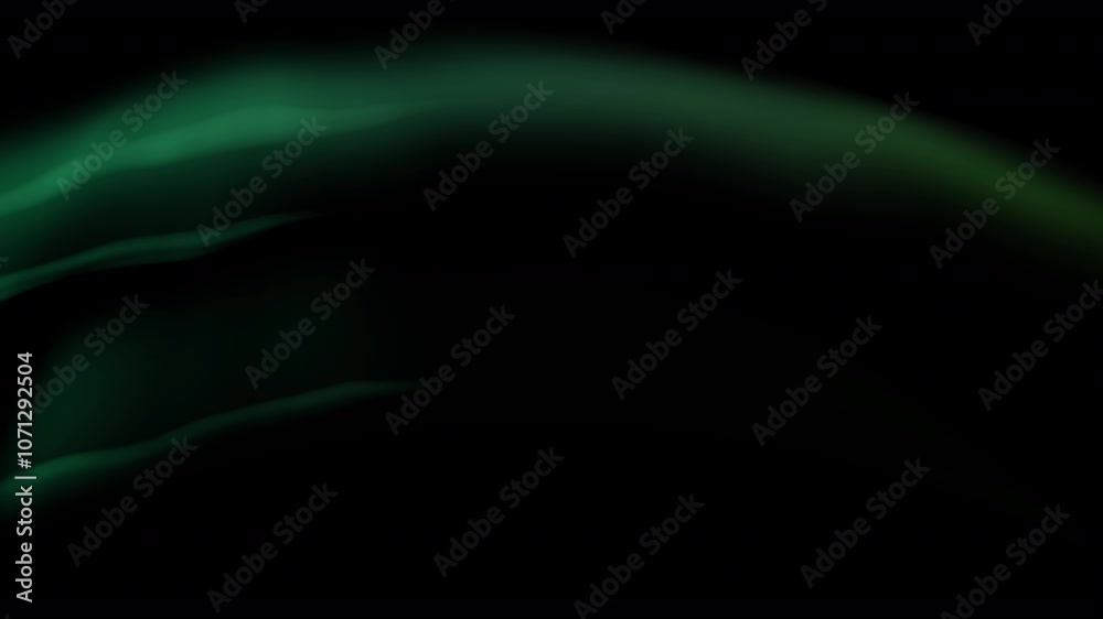 Animated Aurora Arc Journey Green Loop