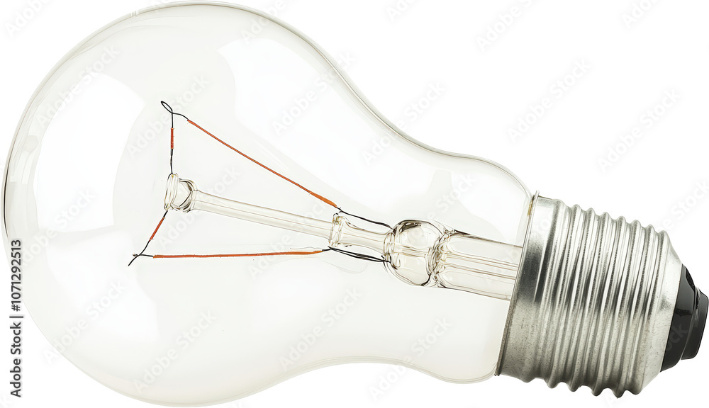 A clear lightbulb A clear lightbulb