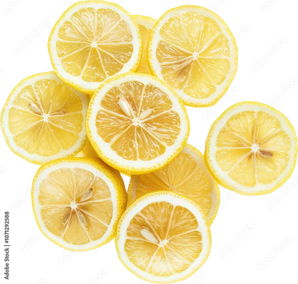 Juicy lemon slices Juicy lemon slices