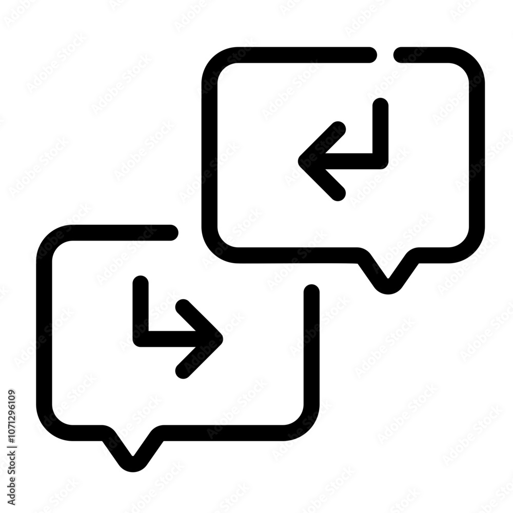 conversation Line Icon conversation Line Icon