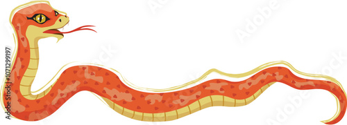 巳年の蛇のイラスト