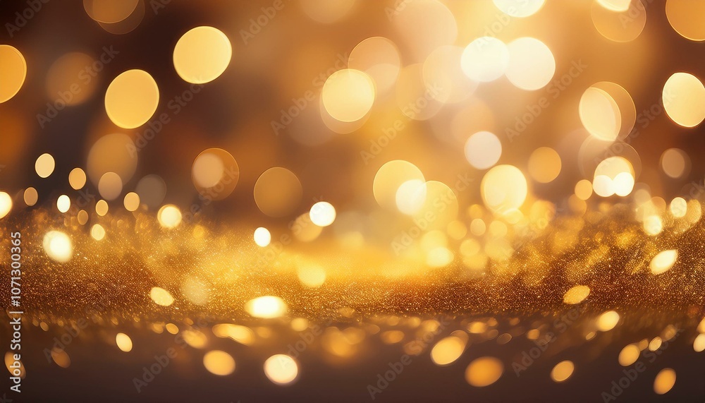 Golden bokeh lights sparkle Golden bokeh lights sparkle