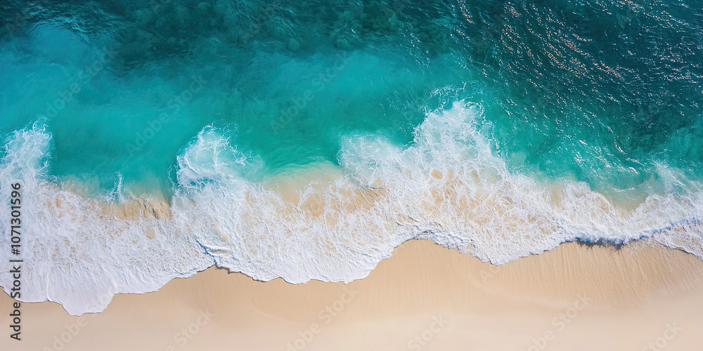Drone photograph of tropical sea sand beach, Aerial shot shoreline coastline photographs, turquoise water white sands, bird's eye view survey Drone photograph of tropical sea sand beach, Aerial shot shoreline coastline photographs, turquoise water white sands, bird's eye view survey
