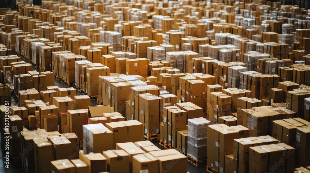 A warehouse filled with packages ready for shipment, emphasizing the logistics behind successful e-commerce businesses. A warehouse filled with packages ready for shipment, emphasizing the logistics behind successful e-commerce businesses.