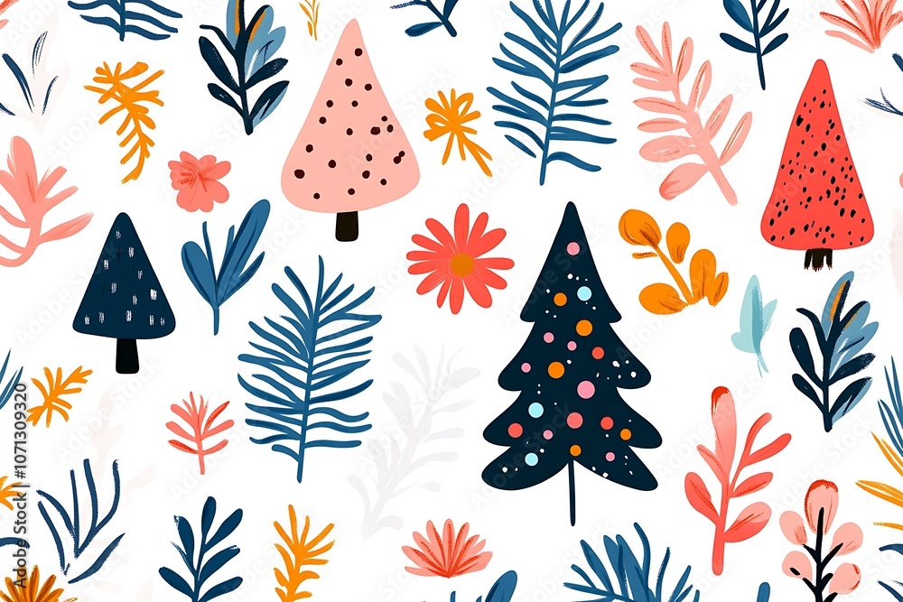 Seamless pattern with christmas festival Background Seamless pattern with christmas festival Background