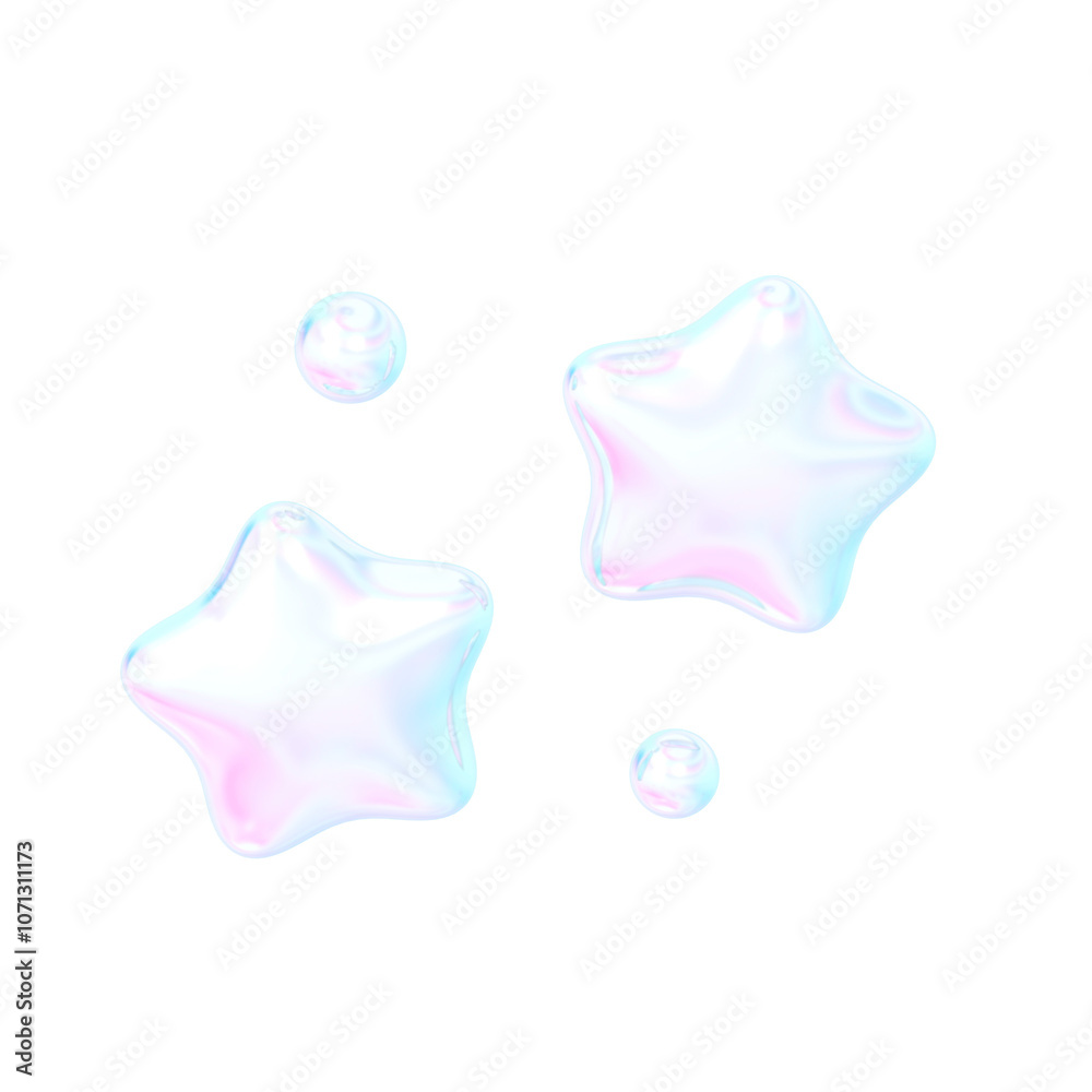 3D Purple heart shape Holographic 3D Purple heart shape Holographic