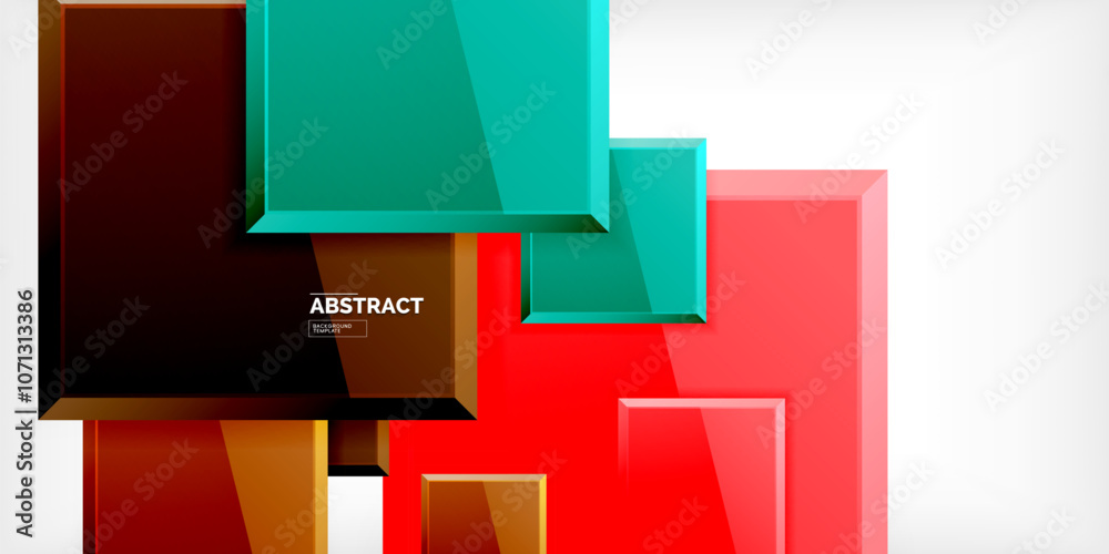 Obraz premium Shiny glossy metallic or plastic square design background. Vector Illustration For Wallpaper, Banner, Background, Card, Book Illustration, landing page