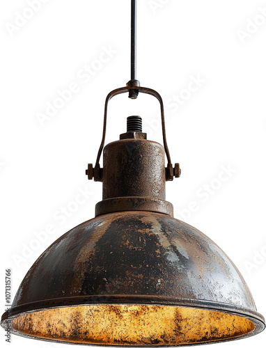Rustic industrial pendant lamp