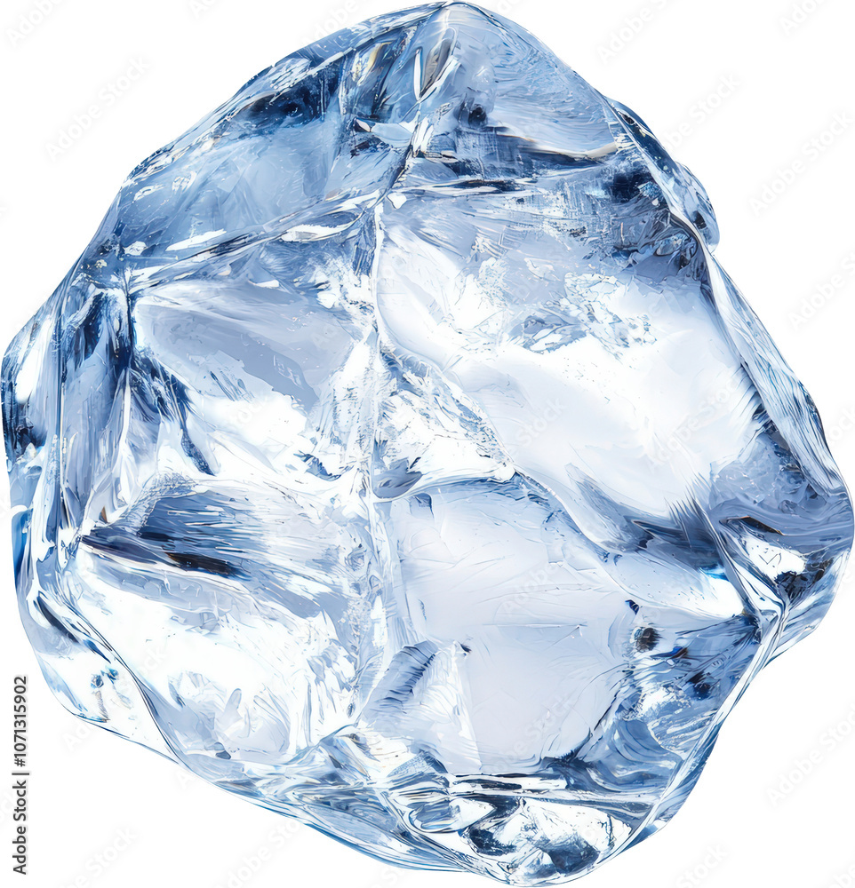 Obraz premium Single ice cube