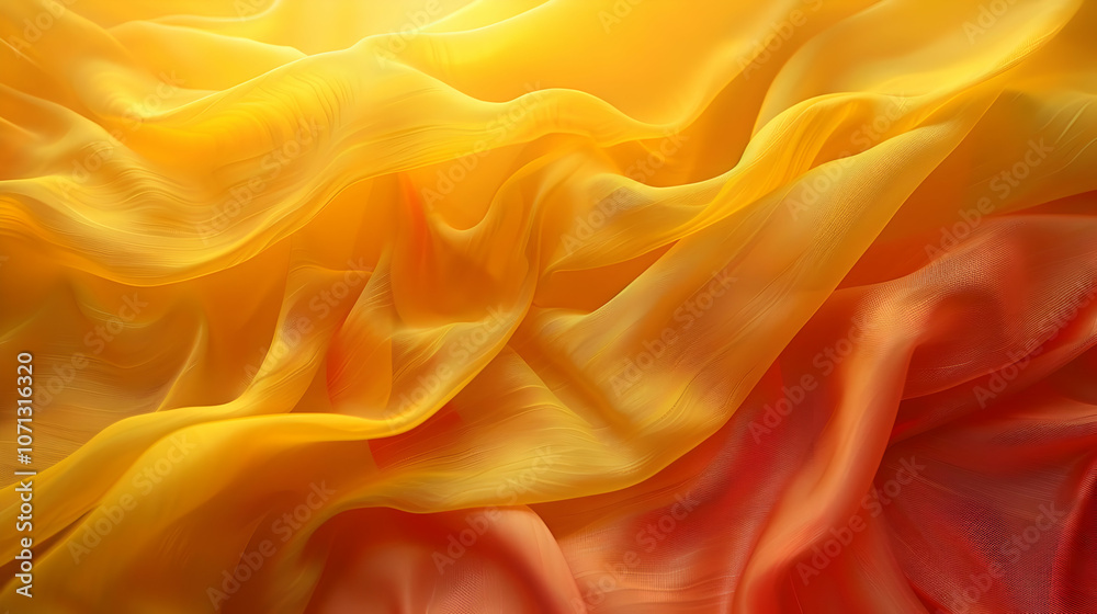 Obraz premium Abstract Yellow and Orange Fabric Background