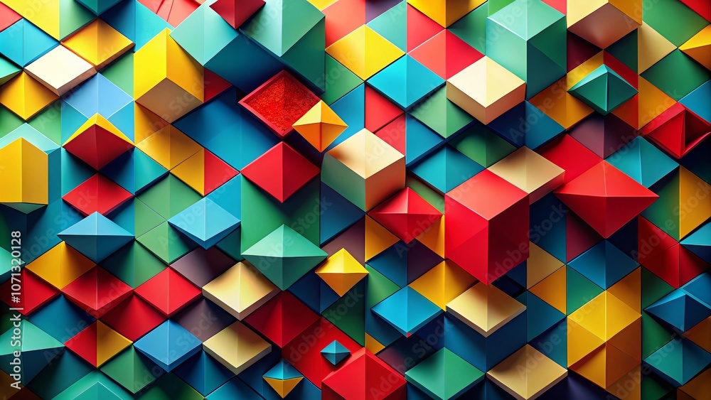 Vivid Abstract Wallpaper Featuring Bold Geometric 3D Shapes and a Dynamic Colorful Background for Modern Design Inspirations and Creative Projects Vivid Abstract Wallpaper Featuring Bold Geometric 3D Shapes and a Dynamic Colorful Background for Modern Design Inspirations and Creative Projects