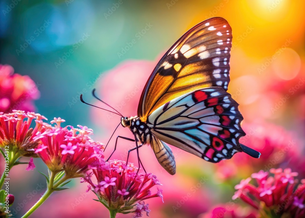 Stunning Silhouette of a Colorful Butterfly on Vibrant Pink Flowers, Nature's Beauty Captured in Close-up Photography, Ideal for Nature Lovers, Eco-Friendly Themes, and Wildlife Enthusiasts Stunning Silhouette of a Colorful Butterfly on Vibrant Pink Flowers, Nature's Beauty Captured in Close-up Photography, Ideal for Nature Lovers, Eco-Friendly Themes, and Wildlife Enthusiasts