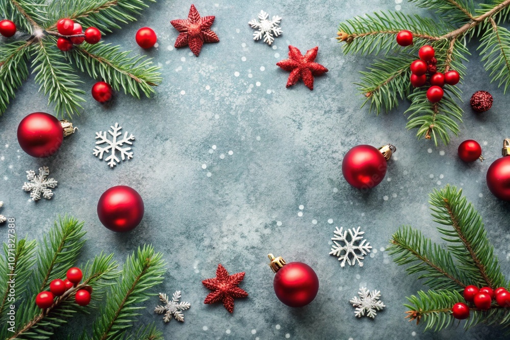 Christmas decoration for postcard Christmas decoration for postcard